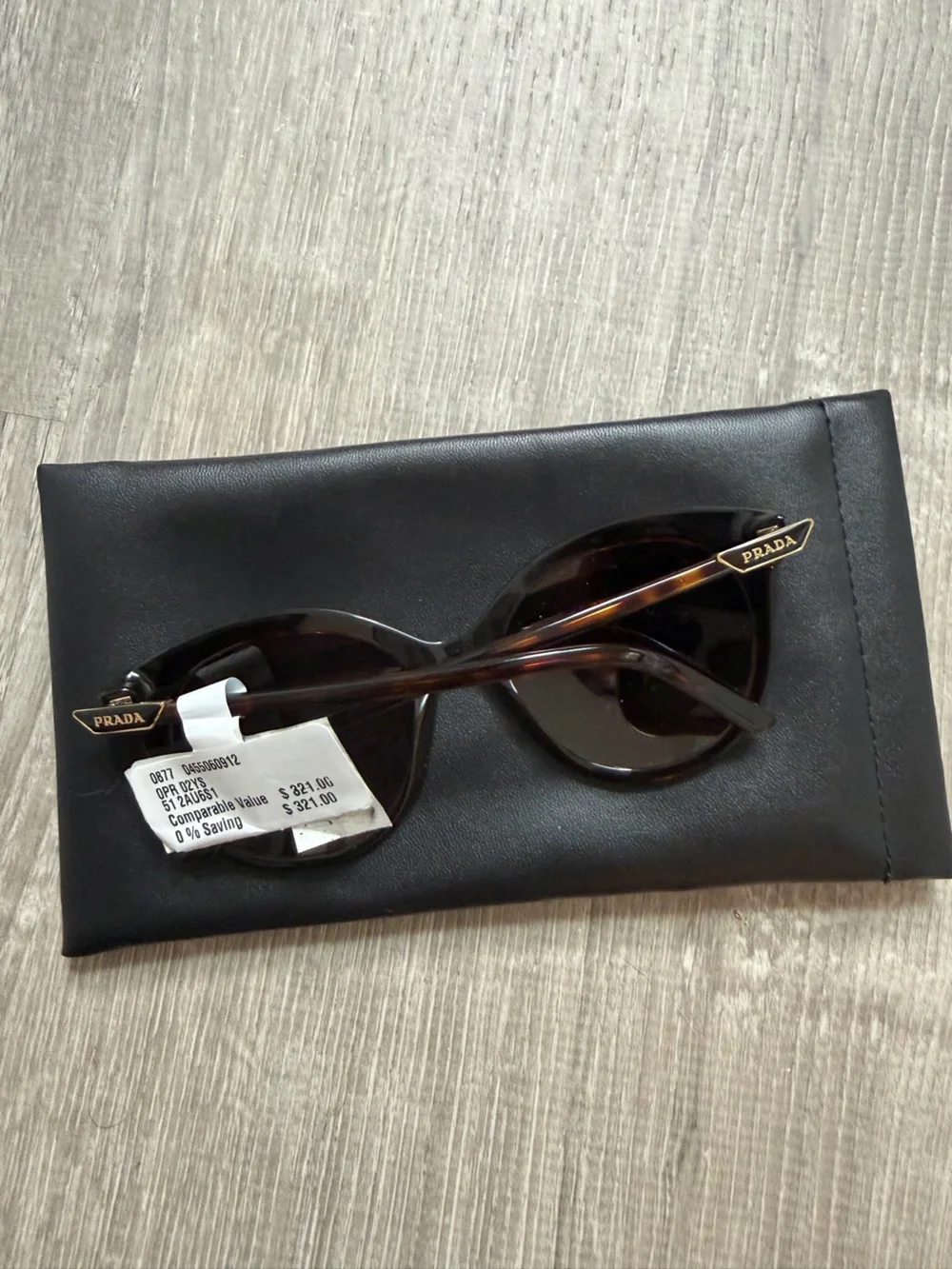 Prada Dark Tortoiseshell Cat-Eye Sunglasses